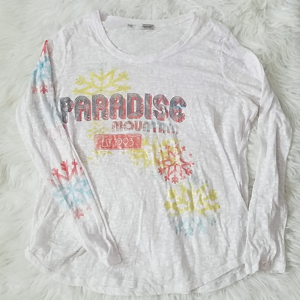 Maurices white long sleeve top